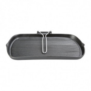 Poêle Grill en Fonte - L 225 x P 380mm  - Vogue