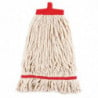 Broom mop head with red retaining band - Scot Young - Fourniresto