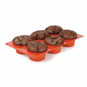 Moule 6 Muffins en Silicone Formaflex - Pavoni