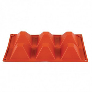 Mold 6 Silicone Pyramids Formaflex - Pavoni