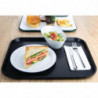 Black self-service tray 450 x 350mm - Olympia KRISTALLON - Fourniresto