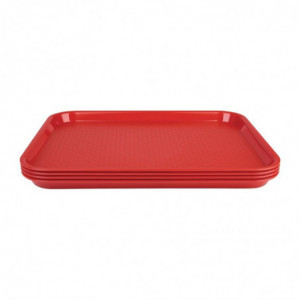 Vassoio Self-Service Rosso 450 X 350mm - Olympia KRISTALLON - Fourniresto