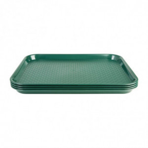 Vassoio self-service verde 450 x 350 mm - Olympia KRISTALLON - Fourniresto