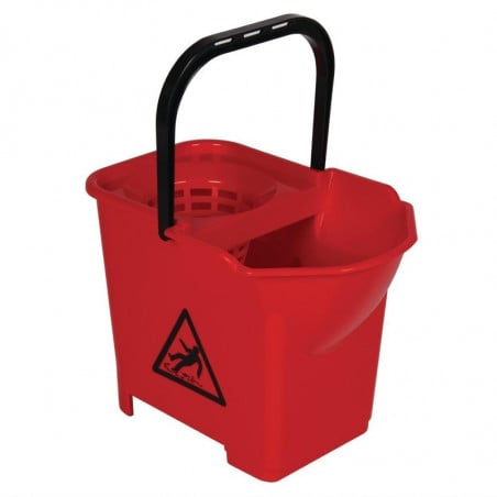 Secchio strizzatore rosso 14L - Jantex - Fourniresto