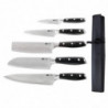 Set di 5 coltelli giapponesi e custodia Tsuki Series 7 - FourniResto