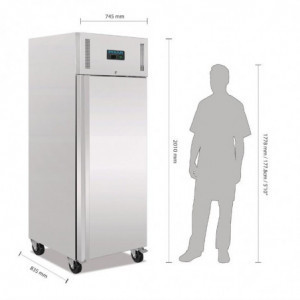 Armadio Frigorifero in Acciaio Inox 1 Anta - 650 L - Polar - Fourniresto