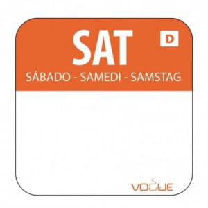 Etichette Solubili per Alimenti "Sabato" - Scatola da 1000 - Vogue