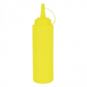 Distributore di salsa 1L giallo - Vogue - Fourniresto