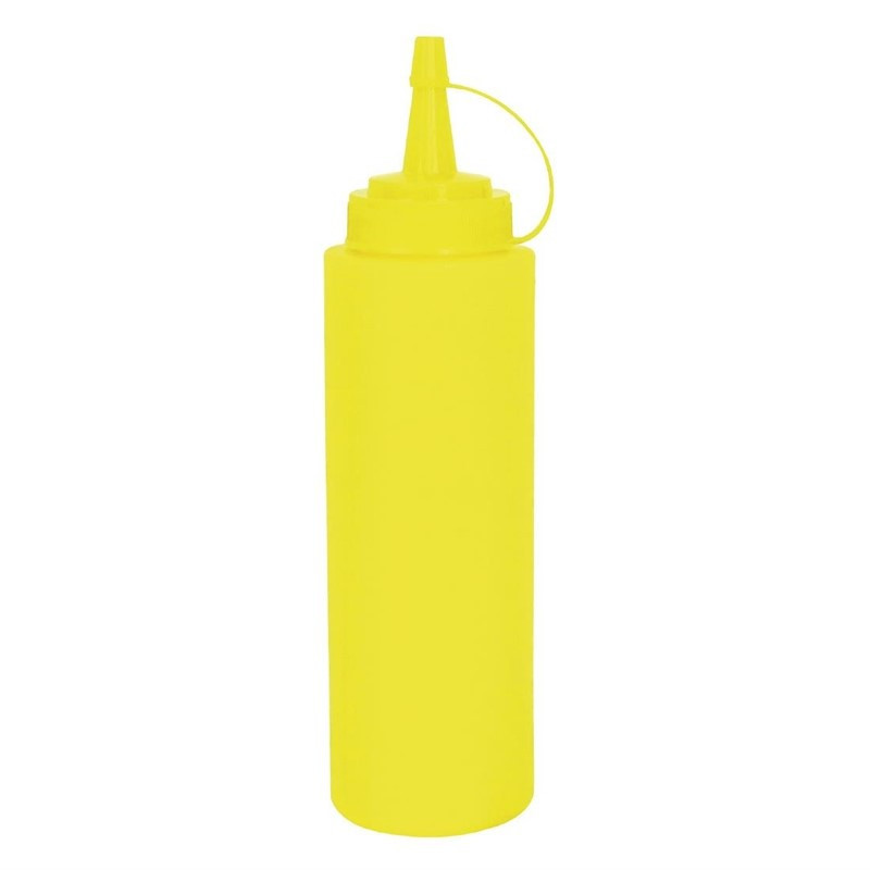 Distributore di salsa 1L giallo - Vogue - Fourniresto