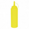 Distributore di salsa 1L giallo - Vogue - Fourniresto