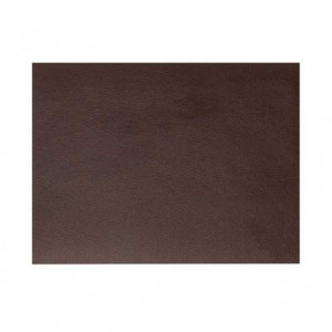 Rectangular Brown Grained Leather Placemat Rinia - 45X30 Cm - Lacor