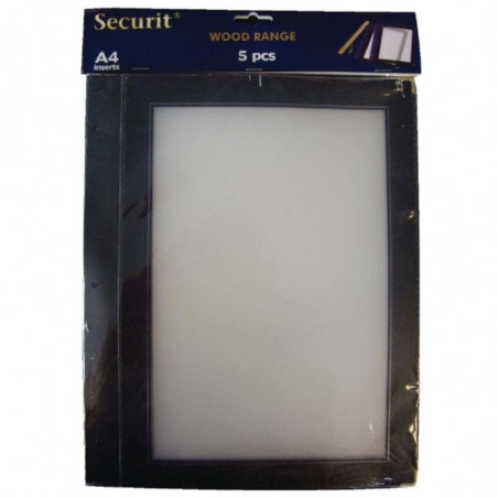 Inserti Extra Neri A4 - Securit - Fourniresto