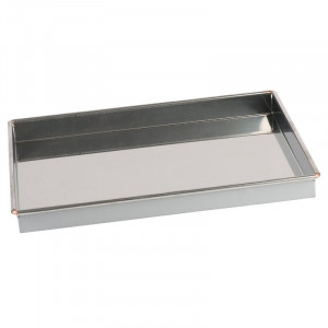 Cassetta per genoise in acciaio inossidabile - 386 x 236 mm - TELLIER