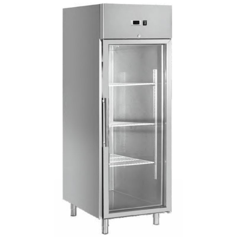 Armadio Refrigerato Positivo Vetrato - 650 L - Dynasteel