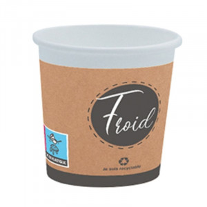 Cardboard Cup "Hot or Fresh" - 25 cl - Pack of 50 Fourniresto