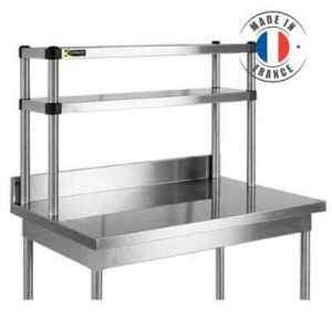 Shelf to be fixed for Stainless Steel Table - L 1800 mm - H 400 mm