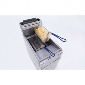 Friggitrice a Gas 3 Bruciatori - 21 L - Gas Metano