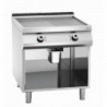 Piastra per Snack Larghezza 800 - 1/2 Liscia 1/2 Rigata - Gas