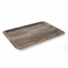 Printed Dark Wood Melamine Serving Tray - 430 x 330 mm