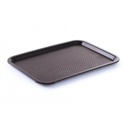 Rectangular Fast Food Tray - Medium 415 x 305 mm - Brown