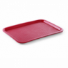 Vassoio rettangolare per fast food - Modello piccolo 265 x 345 mm - Rosso