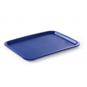 Plateau Rectangulaire Fast Food - Petit Modèle 265 x 345 mm - Bleu