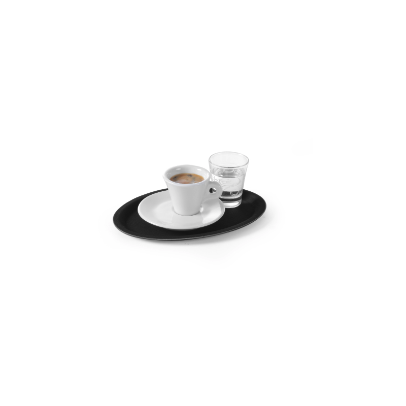 Plateau de Service Ovale Fibre de Verre - 200 x 265 mm