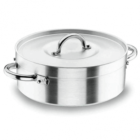 Braiser Professionale con Coperchio - Chef-Aluminio - ø 28 cm