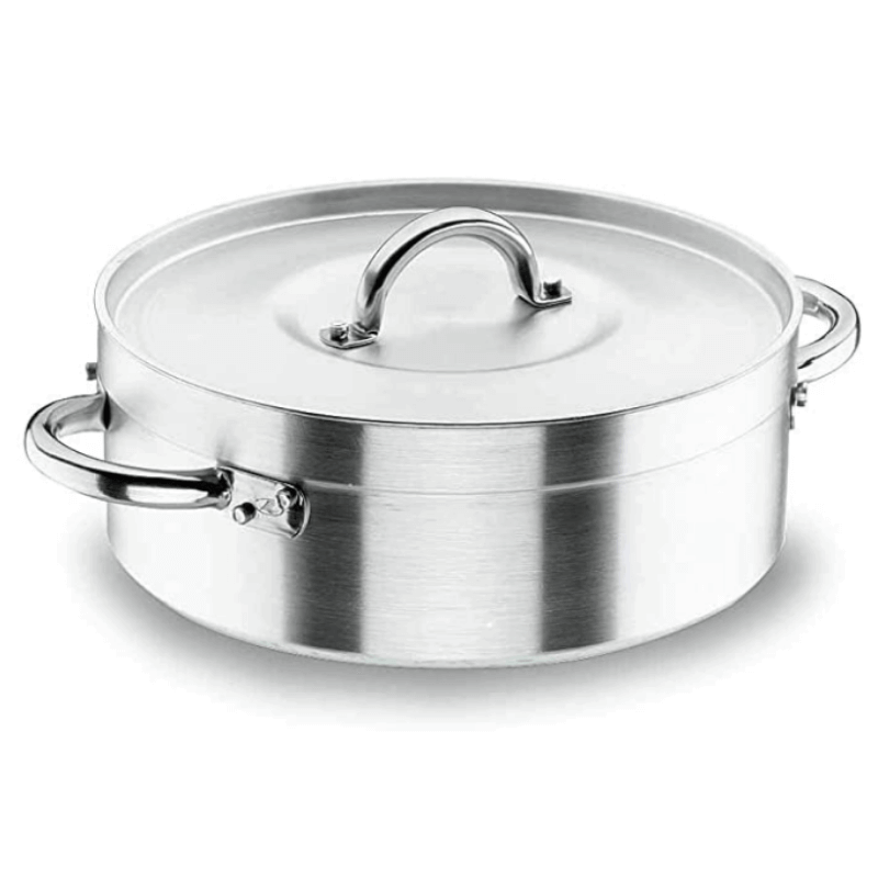 Brasiera Professionale con Coperchio - Chef-Alluminio - ø 38 cm