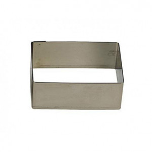 Emporte-Pièce Rectangle Inox - 120 x 40 x 30 mm