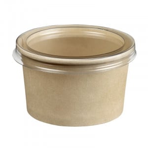 Contenitore per gelato e dessert in bambù Ø 70 mm - 105 ml - Lotto da 50