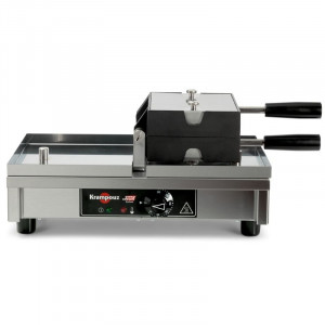 Gaufriera Professionale con Apertura 180° - Inclinazione Sinistra Destra - 4 x 6 Sughero