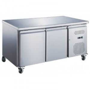 Tavolo Refrigerato Positivo 2 Porte 228 L Ventilato Inox