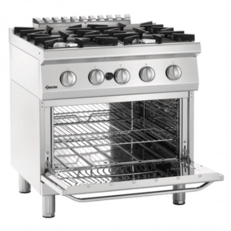 Four-burner stove with gas oven GN 2/1 Series 700
