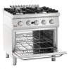 Fornello a 4 fuochi con forno a gas GN 2/1 Serie 700