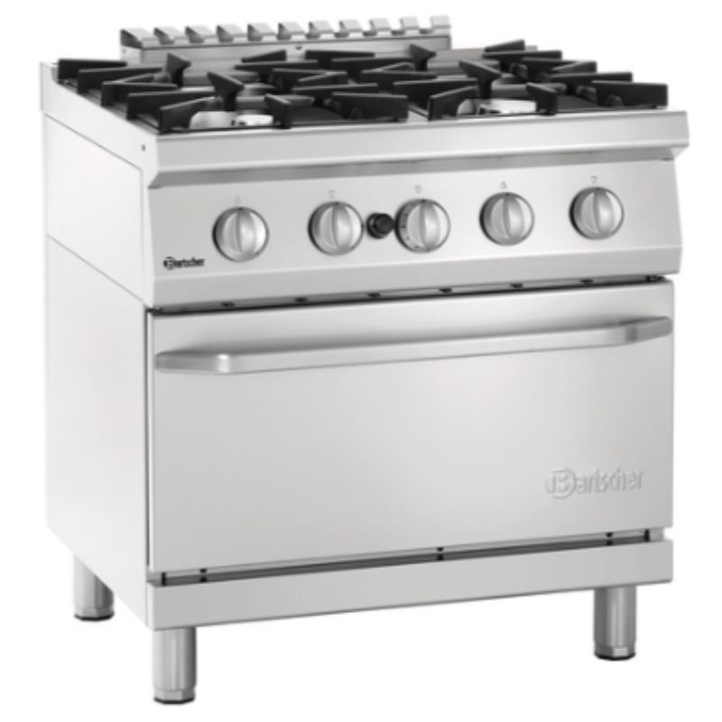 Four-burner stove with gas oven GN 2/1 Series 700