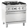 Fornello 4 Fuochi con Forno a Gas GN 2/1 Serie 700