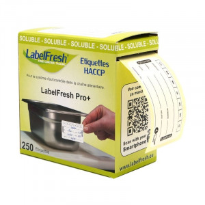 Etichette di tracciabilità - LabelFresh Solubile - 70 x 40 mm - Lotto di 250 - LabelFresh