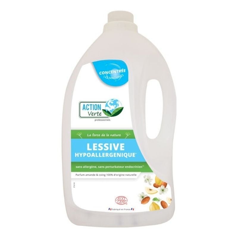 Detersivo Liquido Ipoallergenico - Profumo di Mandorla e Mela Cotogna - 5 L - Azione Verde