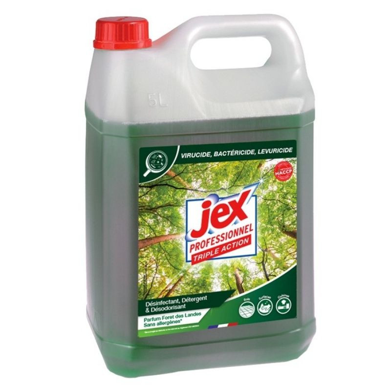 Detergente Disinfettante Triplo Azione - Profumo Bosco delle Landes - 5 L - Jex