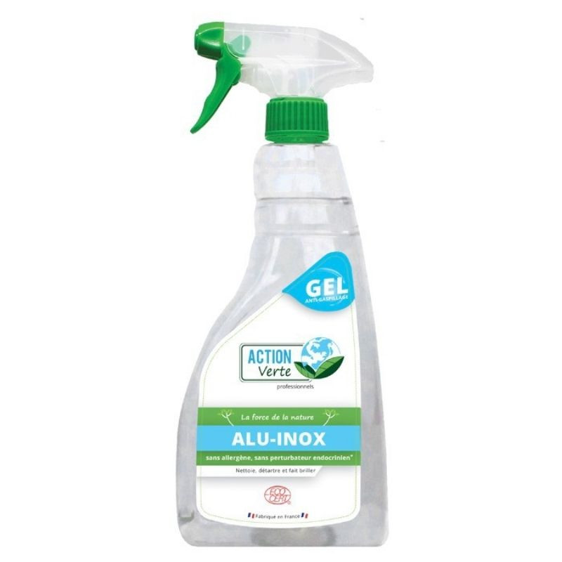 Spray Gel Detergente Sgrassante per Inox e Alluminio - 750 ml - Azione Verde