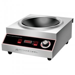 Wok a Induzione Pro 3500 W Inox — Zona Concava Ø227