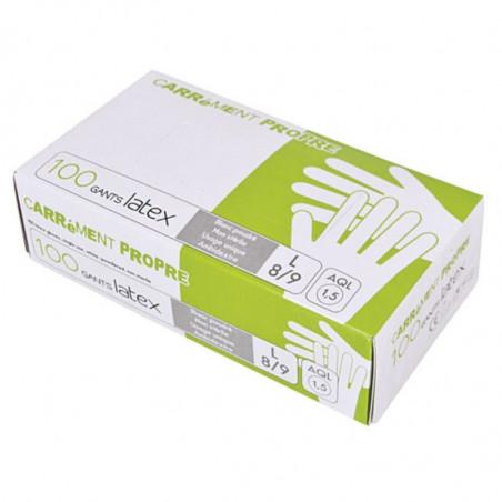 Powdered Latex Gloves - Size L - Pack of 100