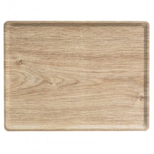 Vassoio Laminato Melaminico Rettangolare - 280 x 200 mm - Rovere Chiaro - Confezione da 20