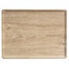 Vassoio Laminato Melaminico Rettangolare - 280 x 200 mm - Rovere Chiaro - Confezione da 20