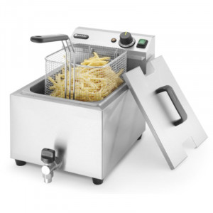 Friggitrice Professionale con Rubinetto di Scarico - 8 L