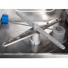 Lavabicchieri Professionale con Dosatore di Liquido di Risciacquo e Detergente - 35 x 35 cm
