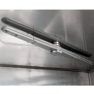 Lavabicchieri Professionale con Dosatore di Liquido di Risciacquo e Detergente - 35 x 35 cm
