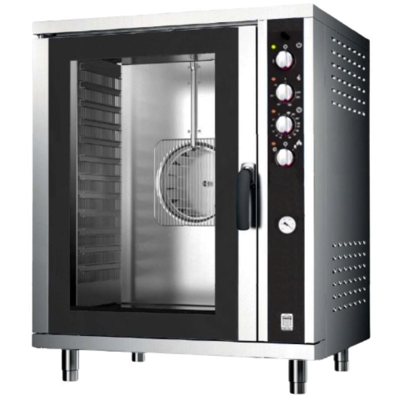 Forno Combinato Professionale Manuale a Gas - 10 Livelli GN 1/1 - VESTA Forno Combinato Professionale Manuale a Gas - 10 Livelli GN 1/1 - VESTA