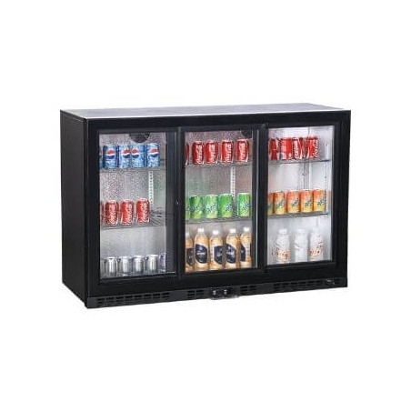 Retrobar Refrigerato Compatto 3 porte in vetro